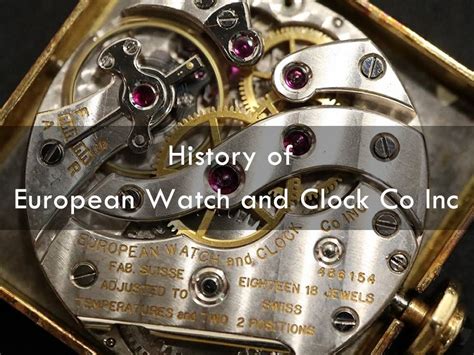 european watch and clock company.